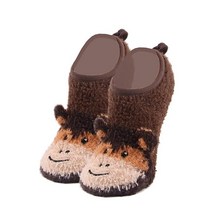 Ooohyeah 여성용 동물 메리 제인 양말 슬리퍼 재미있고 귀여운 여행용 양말 원 사이즈 원숭이
