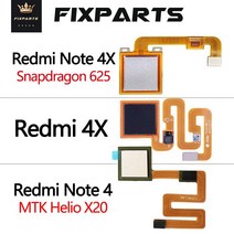 고화질 북 스캐너 양면 스캔 고급 스캔기 Xiaomi Redmi Note 4 용 4x 지문 스캐너 플렉스 케이블 터치 센서, 01 for Redmi 4X Gold