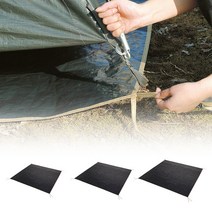 로고스 텐트 그라운드 시트 방수포 그라운드시트, 블랙