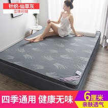 돌침대토퍼 매트 거실 여름 메모리폼 라지킹, 100x200cm, 니트 선초회색 약 6cm