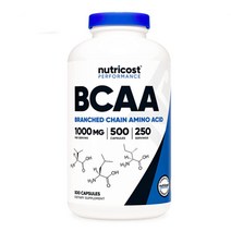 뉴트리코스트 BCAA 1000mg 250 서빙 500캡슐, 500개입 x 1개
