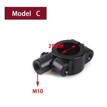 25mm M10 M8 오토바이 미러 마운트 홀더 브래킷 클램프 핸들 바 더트 핏 자전거 ATV 쿼드 4 휠러, 01 Model C