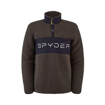 Spyder 남성용 액티브 스포츠 비스타 스냅 플리스 풀오버 티 블랙 M 121002