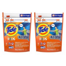 타이드 포즈 캡슐 세제 26입 2팩 4 in 1 페브리즈 스포츠 오도어 디펜스 Tide PODS Plus Febreze Sport Odor Defense Laundry Pacs Active Fresh Scent 26 count Designed For Regular, 1set