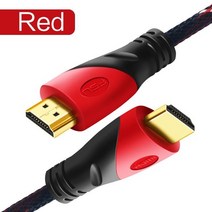 fsu hdmi 호환 케이블 비디오 케이블 금도금 1.4 4k 1080p hdtv 스플리터 스위처용 3d 케이블 0.5m 1m 1.5m 2m 3m 5m 10m, 나일론 메쉬가 있는 빨간색, 협력사, 50cm