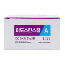 이도 일회용 알콜스왑 알콜솜 100매입 5Box 낱개포장 유랩케어출고, 5개