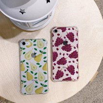 아이폰X/XS 제철과일 방탄케이스 아이폰6/6S:안성포도, 1개
