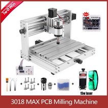 CNC 3018 MAX 레이저 조각기 GRBL 제어 200W 스핀들 3 축 PCB 절단 밀링 머신 금속 CNC 라우터 섬유 목재 레이저 프린터, 15w laser+with offline