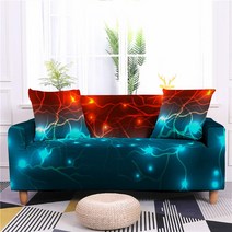쇼파 커버 천갈이 패드 1 2 3 4 인승 이지 핏 패션 안락 의자 추상 스트레치 소파 커버 레인보우 Loveseat Housse Canapé 229aEA9c8, 4- Seater 235-300cm, 03 DJSF32-3