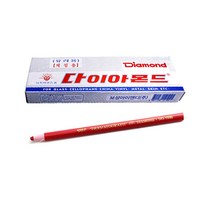 [문구조아] 보성 채점용 종이말이 색연필 12입 다이아몬드 유리용, 단품