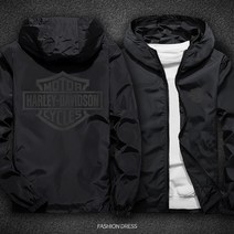 Harley Davidson 겨울용 두카티 야마하 할리데이비슨 바람막이 자켓 반사 상의 폴리에스터 오토바이, 재킷2XL 70-80kg, 할리 블랙 블랙 사진