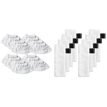 스팀청소기 무선스팀 스팀물걸레 고압스팀기스팀 청소기 부품 및 바닥 천 브러시 헤드 커버 15 개 22X10Cm, 한개옵션0, 한개옵션0