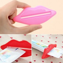 1P 입술모양 치약집게 염색약짜개 핸드크림 물감 짜기 스퀴저, 기본