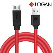 데빌 3A 마이크로 5핀 USB 고속충전 케이블 30cm 모텔 호텔 PC방 군대 보조배터리 충전선, B376 30cm 레드블랙