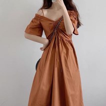 메이리앤 리프 오프숄더 원피스