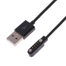 KW88 KW18 GT88 G3 SMARTWATCH USB 4 핀 자기 충전 케이블에 대한 충전기, 검은색