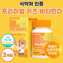 오렌지맛 어린이 비타민디 비타민씨 츄어블 활성형 비타민D3 고함량 비타민D 비타민dd3 메가 정 유아 청소년 고용량 써니디 비타씨 아연 키즈 약 1개월분 어린이 베이비 아이 아기, 60정 x 3개 (3개월분)