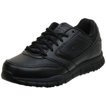 Skechers 남성용 Nampa 푸드 서비스 슈즈 블랙 폴리우레탄. 9.5 Wide