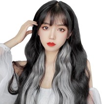 하이유니 브릿지 트윙클 여자 부분 셀프 패션 헤어 피스 붙임 머리 가발, 기본 (너비:3.5cm/기장:55cm), 14.애쉬민트