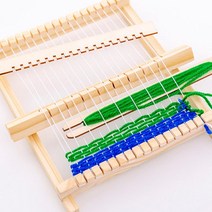 미니 베틀 천 짜기 편직기 나무 체험키트 교구 돌봄 도구 교재 준비물 직조 조립 실험