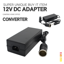 220v12v 시거잭변환기 시가잭220v 시거잭220v 아답터 어댑터 차량용 12볼트냉장고 호환, 시거잭아답터 10A + 전원케이블 0.5m