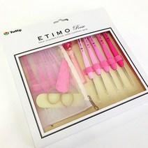 튤립 에티모 로즈 레이스 코바늘 세트 뜨개질 손뜨개 일제 고급 에띠모 바늘 털실