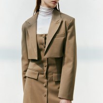 버브 여성용 CROPPED BUTTONLESS JACKET