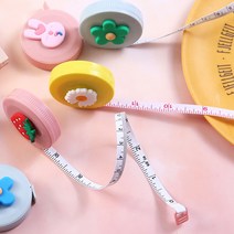 에코럭키 피팅 다이어트 줄자 허리줄자 피팅줄자 자동홀드 소프트재질, 피팅 다이어트줄자-바나나
