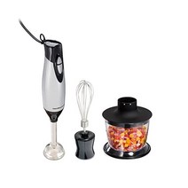 해밀턴 비치 4-in-1 전기 이머전 핸드 블렌더 거품기, 3-Piece_Silver and Stainless S