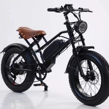 48V1000W 10AH 전기전동자전거 팻바이크 레트로자전거 자토바이, 검은 색, 16AH