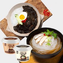 [예찬] 똑똑한식단 곤약컵누들 2종 사천짜장/우동 각 4통, 상세 설명 참조