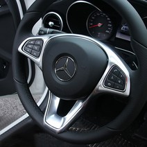 벤츠 W205 X253 C GLC 클래스 핸들 테두리 크롬 몰딩, A TYPE