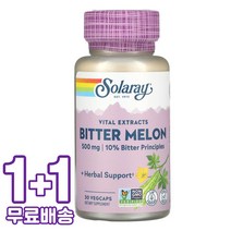 솔라레이 Bitter Melon 500mg 베지 30캡슐 2통, 1개, 기본