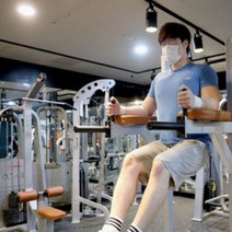 예림 숨쉬는 마스크 목욕탕 사우나 찜질방 헬스장 조깅 여름 운동마스크, L(블랙)1+1, 1개