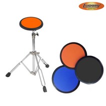 Ludwig 루딕 8인치 연습 드럼 패드 SET, 검정, 미포함