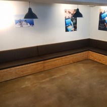 완제품붙박이쇼파 1인용~, 블랙