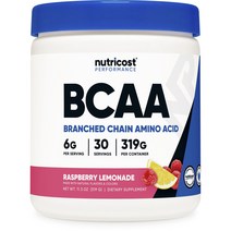 뉴트리코스트 BCAA 라즈베리 레모네이드 맛, 319g, 1개