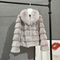 A 여성 천연 모피 재킷 겨울 밍크 코트 양모 인조 토끼털 타조 알파카 진짜 여우털