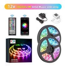 케이지 카메라 포토부스 스몰리그 액션캠 거치대 LED 스트립 조명 RGB 5050SMD2835 유연한 리본 DIY Led 다이오드 DC 12V 블루투스 크리스마스, 03 24V music led strip, 01 CHINA, 06 5M, 12V music led strip+5M