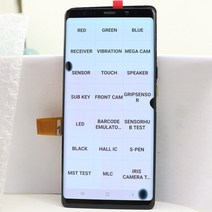 액정수리 부품 자가수리 오리지날 amoled note 8 display for 갤럭시, 프레임 455의 검정색