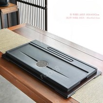 대리석 차판 고급 차트레이 퇴수기 다도용품 찻상, 03.흐르는 물 (직사각형 프레임 받침)80
