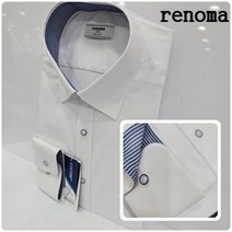 [레노마셔츠(아울렛)] [레노마셔츠]활동성 편한 스판 솔리드 소매_카라배색 일빌핏 와