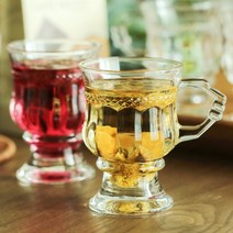 빈티지 피오레 6p 홈카페 디자인 예쁜 커피잔 150ml 투명 유리컵 유리잔, 피오레 유리잔 150ml 6p