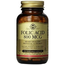 솔가 Solgar 엽산 800MCG 베지터블 캡슐, 250개입 × 1개