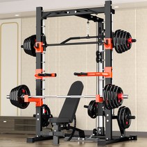 스미스머신 파워렉 홈짐세트 하프랙 스쿼트랙 피티샵, A008 업그레이드된 벤치 프레스 스툴