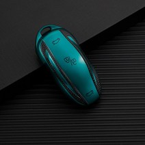 가죽 TPU 자동차 스마트 키 커버 케이스 포브 테슬라 모델 X S 3 Y 셸 가방 홀더 보호 액세서리 Tesla Model, [04] Green, [02] For model X