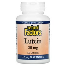 Natural Factors 루테인 20mg 소프트젤 60정