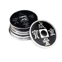 마술도구 마술사 5 pcs 중국 동전 마술 트릭 우리 반 달러 크기 동전 마술 액세서리, 빨간색