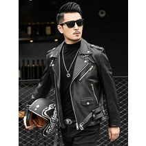 명품 탑건 항공점퍼 갈색 가죽자켓 mauroicardi 봄 가을 짧은 멋진 블랙 가죽 바이커 재킷 남성 지퍼 긴 소매 벨트 플러스 사이즈 유럽 패션 4xl 5xl