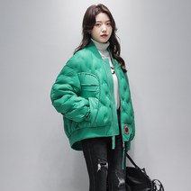 여성 짧은 숏패딩 덕다운 자켓 3컬러